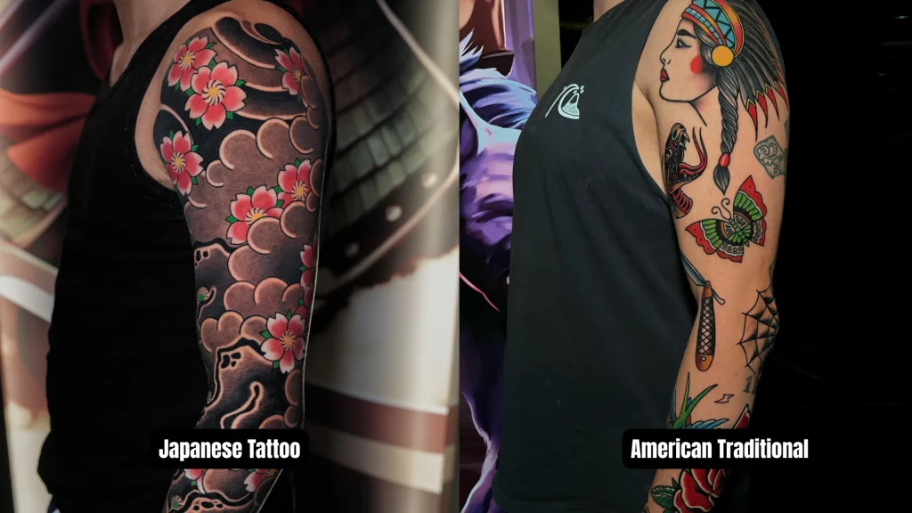 japanese-vs-american-traditional-tattoo-style-comparison