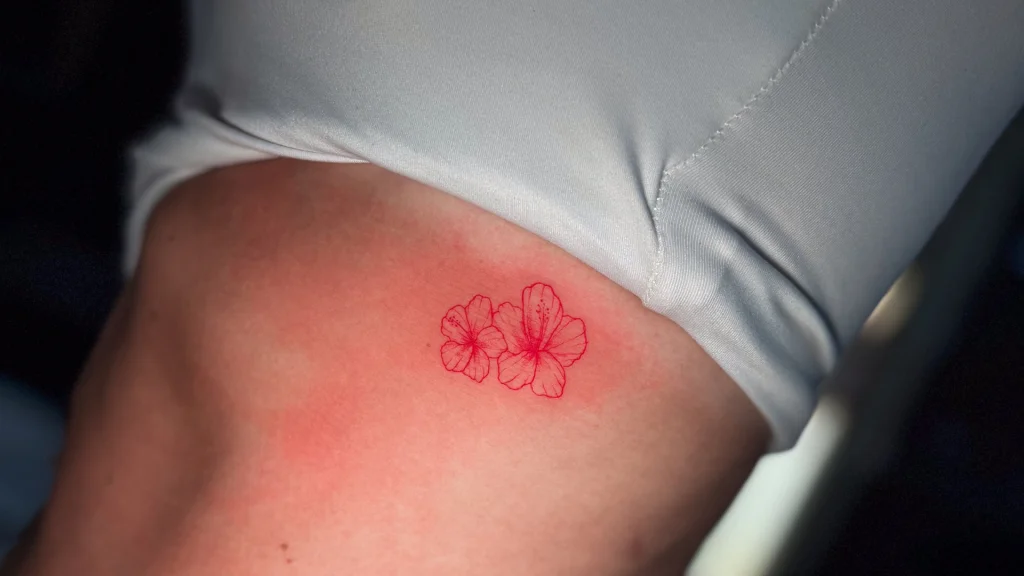 New tattoo at the start of the healing process